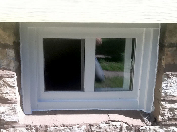 basement window installation